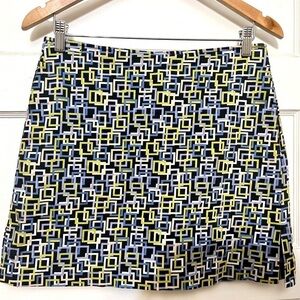 Liz Claiborne LizGolf Golf Skirt / Skort A-Line Mini Navy Abstract Print Size 6